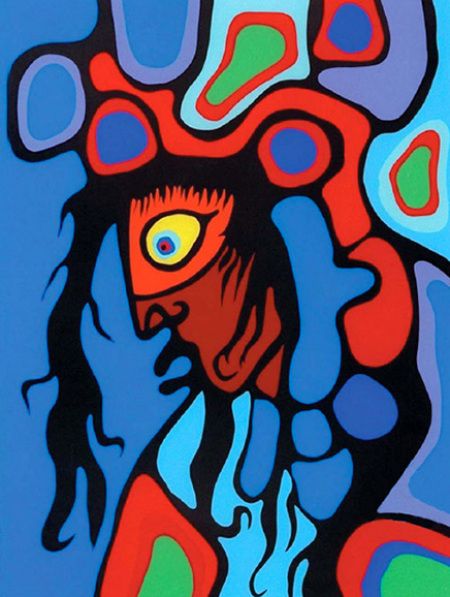 Child with Halo by Norval Morrisseau 1995